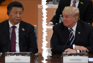 Trump and Xi US and China trade war